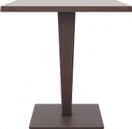 Стол пластиковый плетеный Siesta Contract Riva, коричневый