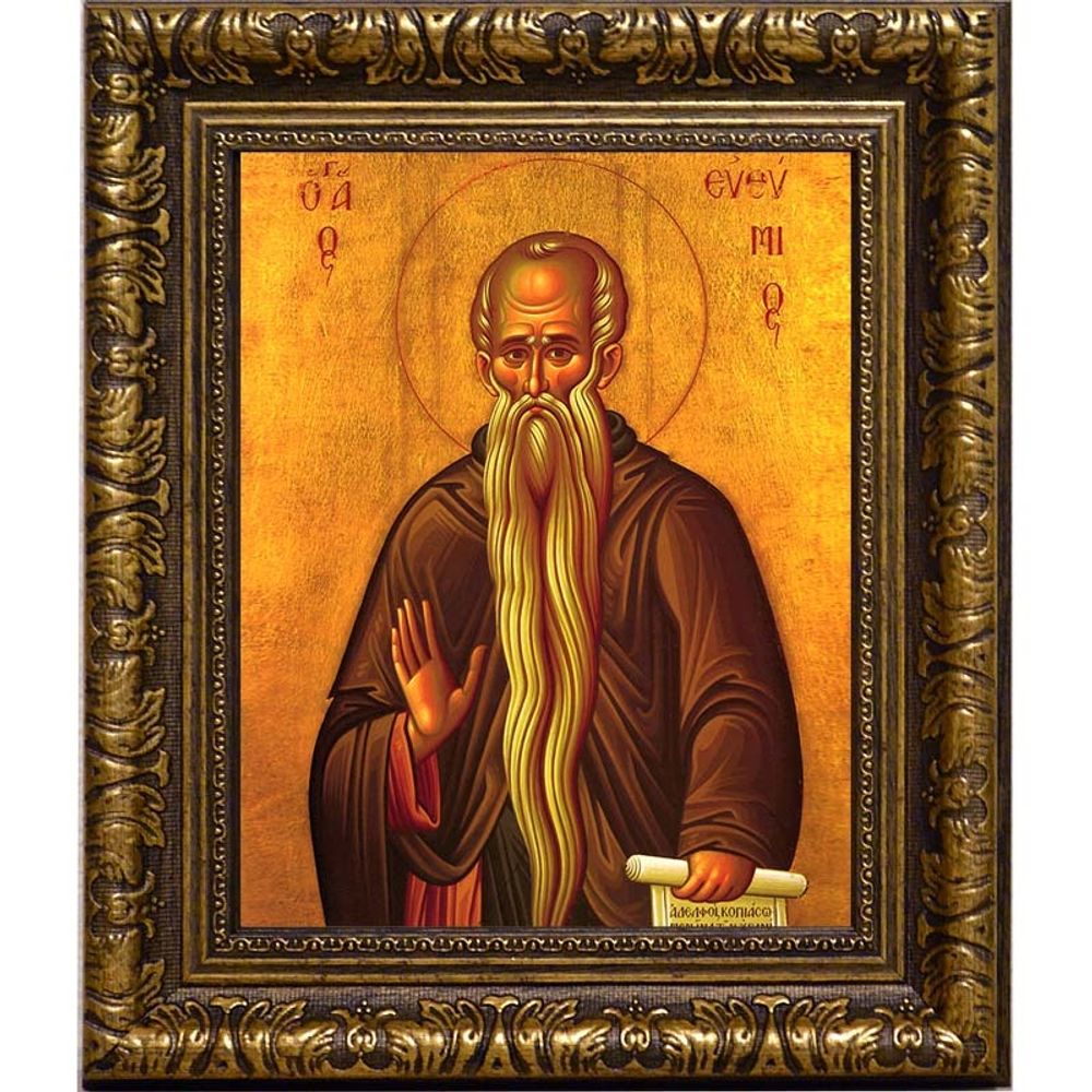 Евфимий Великий преподобный иеромонах. Икона на холсте.