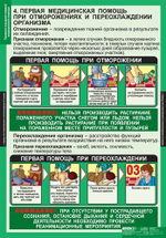 Правила оказания первой медицинской помощи (15 таблиц, 68х98 см)