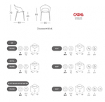 Кресло пластиковое Scab Design Lady B, черный, антрацит