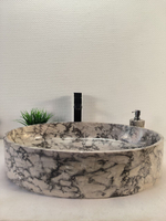 Раковина из мрамора Oval Doreng Grey Big OM-60097 (60*40*14)