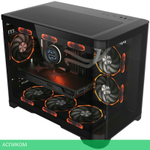 Корпус 1stPlayer UV6 без БП Black (UV6-BK-2FC7R-1FC7)