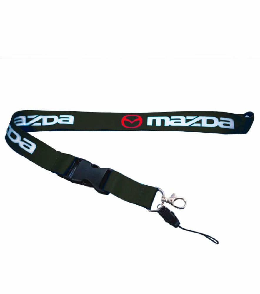 Mazda / Брелок-лента на шею (для ключей, бейджа) тканевый с логотипом и карабином