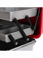 Ящик рыболовный для хранения снастей двухполочный синий