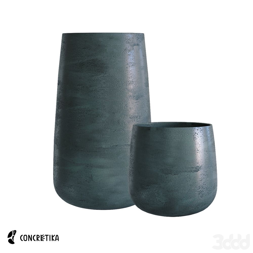 Кашпо CONE OCEAN GREEN D38 H41