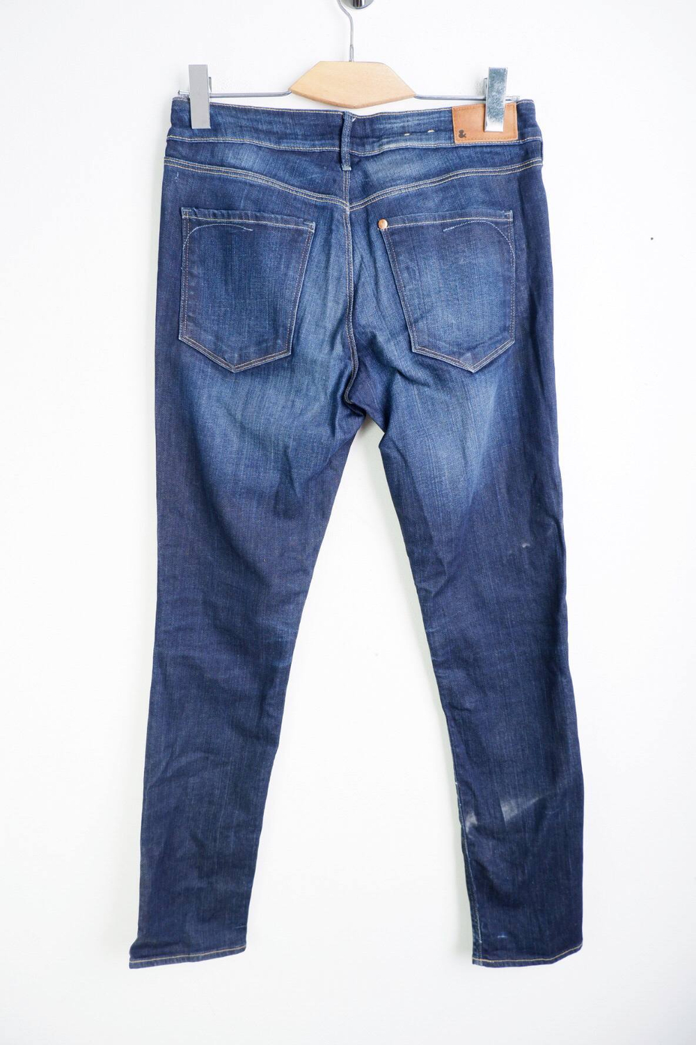 Джинсы модного цвета, маркировка 31/32, визуально на 46/48 размер