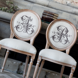 Стул Объект мечты Монограмма буквы A