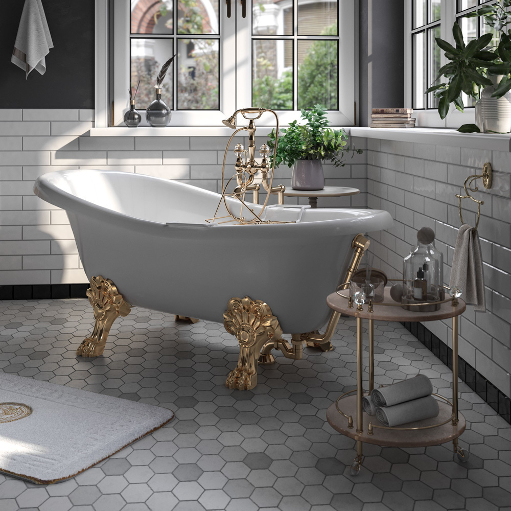 Ванна Migliore Bella на лапах "MIGLIORE" золото 170х80см  24625