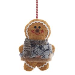 GAEM Игрушка набивная подвесная "Пряничный человечек", L11 W5 H14 см, 2в.