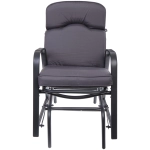 Кресло-маятник «Аристократ», 56*75*88 см, цвет: чёрный-серый, макс. нагрузка 120 кг