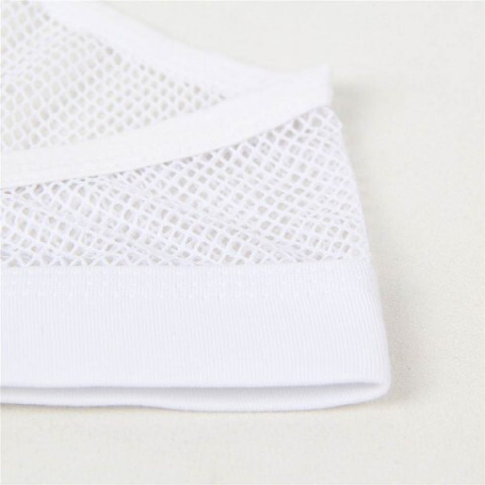 Плавки мужские белые  в сетку (размер S)