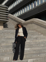 Брюки на резинке с гульфиком