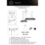 Подвесная светодиодная люстра Aployt Irena APL.096.03.280