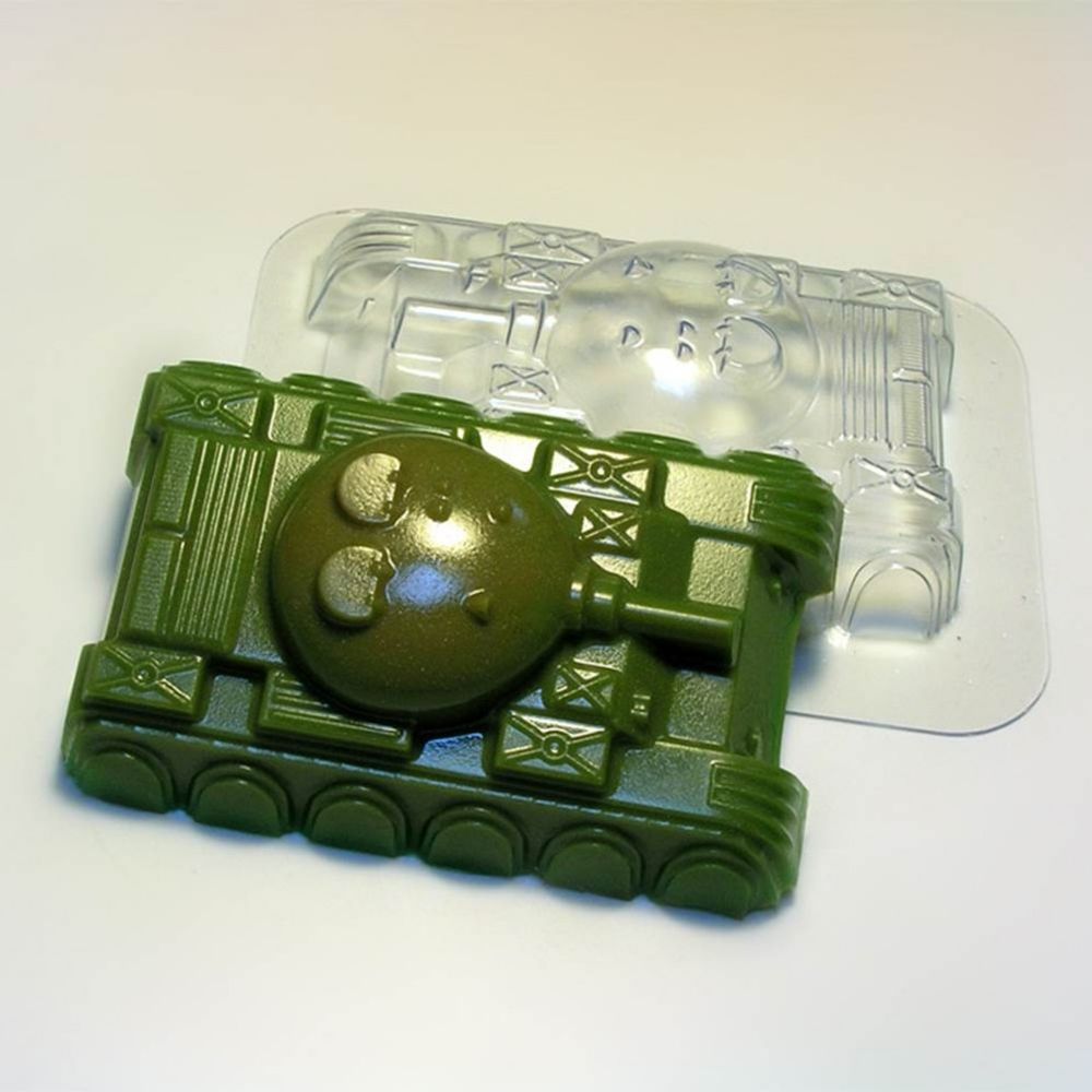 Форма пластиковая для шоколада Танк, (Россия)