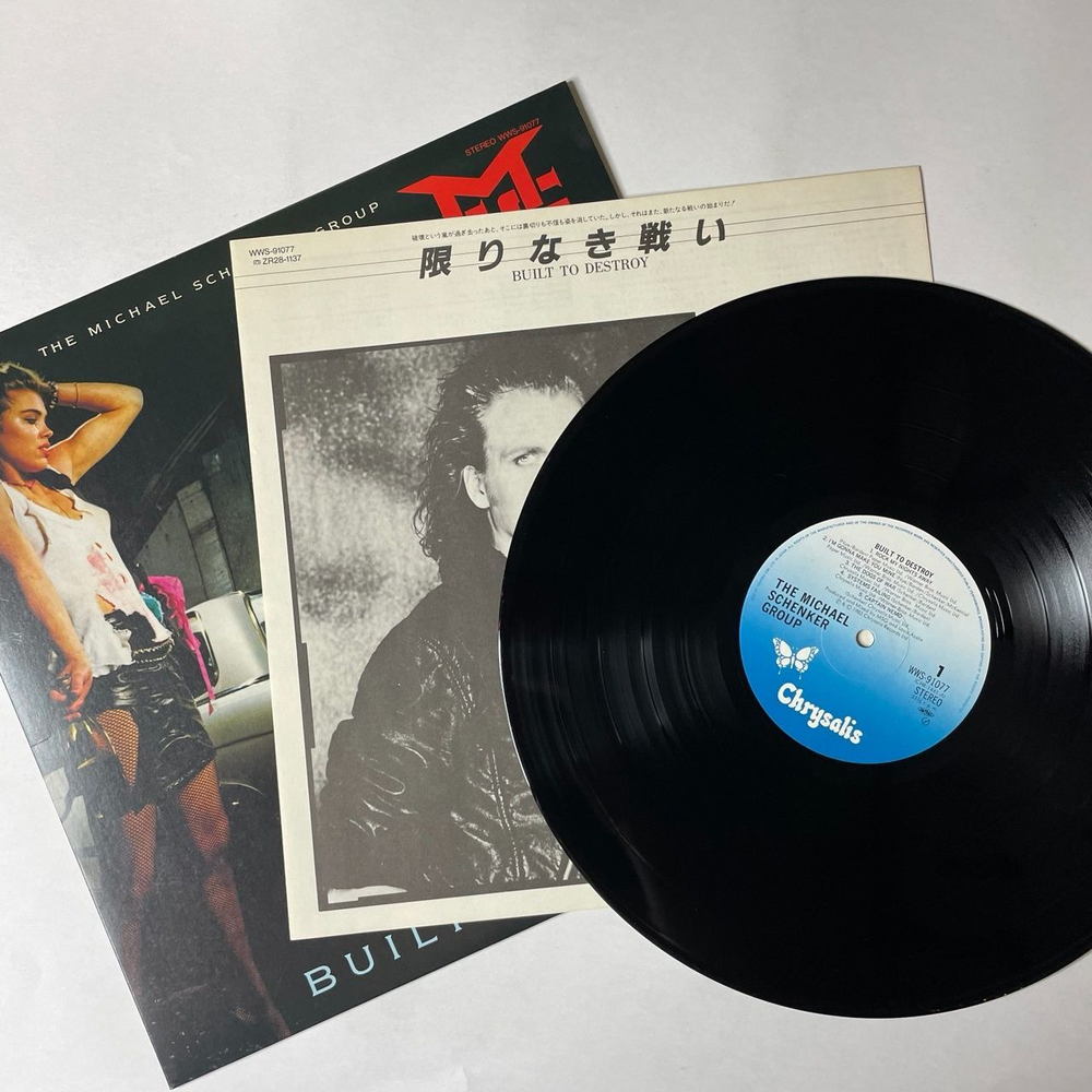 Винтажная виниловая пластинка LP The Michael Schenker Group Built To Destroy (Japan 1983) (No Obi) Red Sky