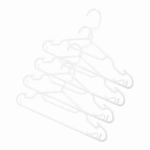 КОМПЛЕКТ ВЕШАЛОК ДЛЯ ЛЕГКОЙ ОДЕЖДЫ SLIM Р.46 (4 ШТ) (Белый)