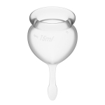 Набор прозрачных менструальных чаш Satisfyer Feel good Menstrual Cup