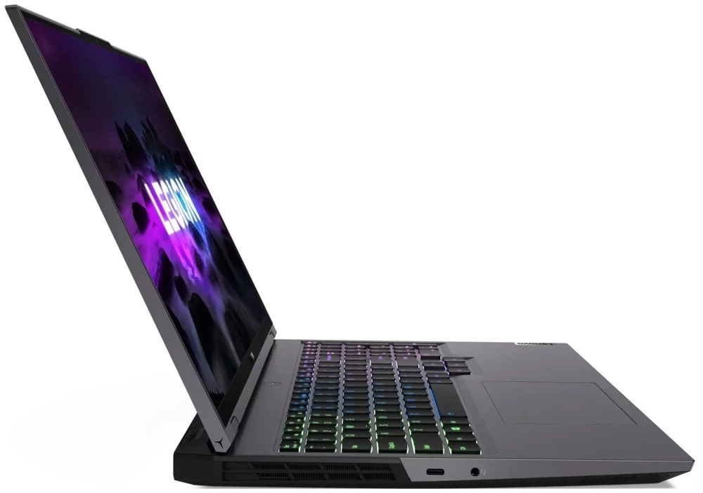 Ноутбук Lenovo Legion 5 Pro 16ACH6 (82JS0006RK) 16"(2560x1600)IPS/ Ryzen 5-5600H(3.3ГГц)/ 16Гб/ 512Gb SSD/ GeForce RTX 3050 4Гб/ нет DVD/ Без ОС/ Серый
