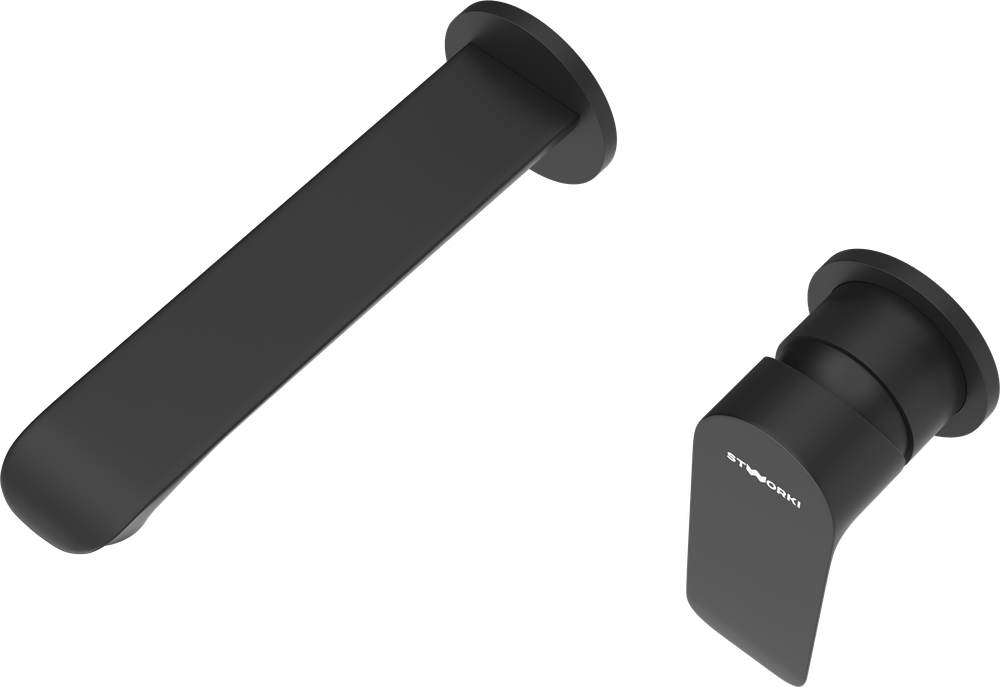 Смеситель для раковины STWORKI Копенгаген S42040BK С ВНУТРЕННЕЙ ЧАСТЬЮ, черный