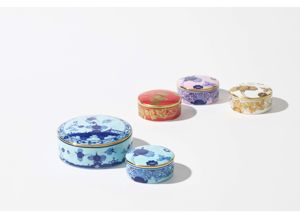 Шкатулка круглая Oriente Italiano Iris (13.2 см)