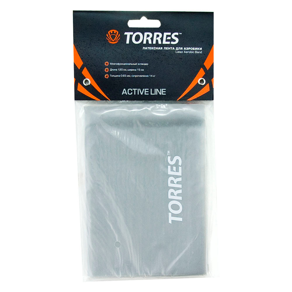 Эспандер латексная лента TORRES AL0019, размер 120х15 см, сопротивление 14 кг