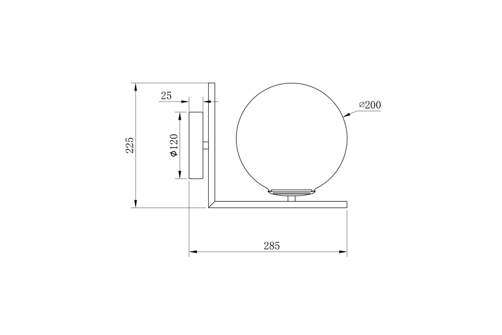 K2KW-825BR Бра 20*28*25см