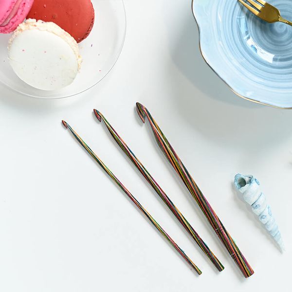 Крючок Knit Pro Symfonie 8 мм, дерево, многоцветный, 20712