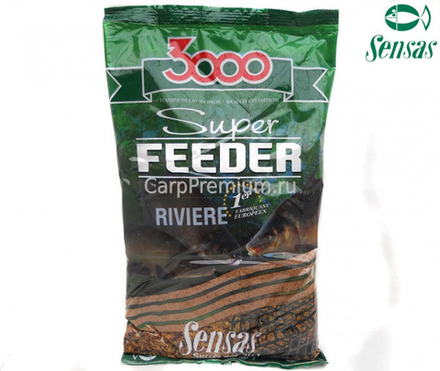 Прикормка Sensas 3000 Super FEEDER RIVER 1кг