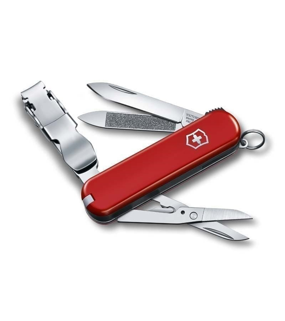 Нож-брелок VICTORINOX NailClip 580, 65 мм, 8 функций, красный