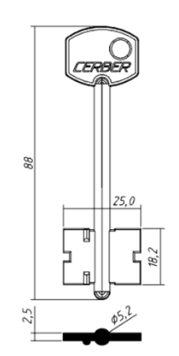Заготовка дверняк ЦЕРБЕР 2