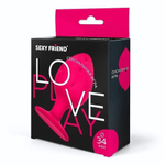 Ярко-розовая силиконовая анальная втулка - 7 см. (Цвет: ярко-розовый)