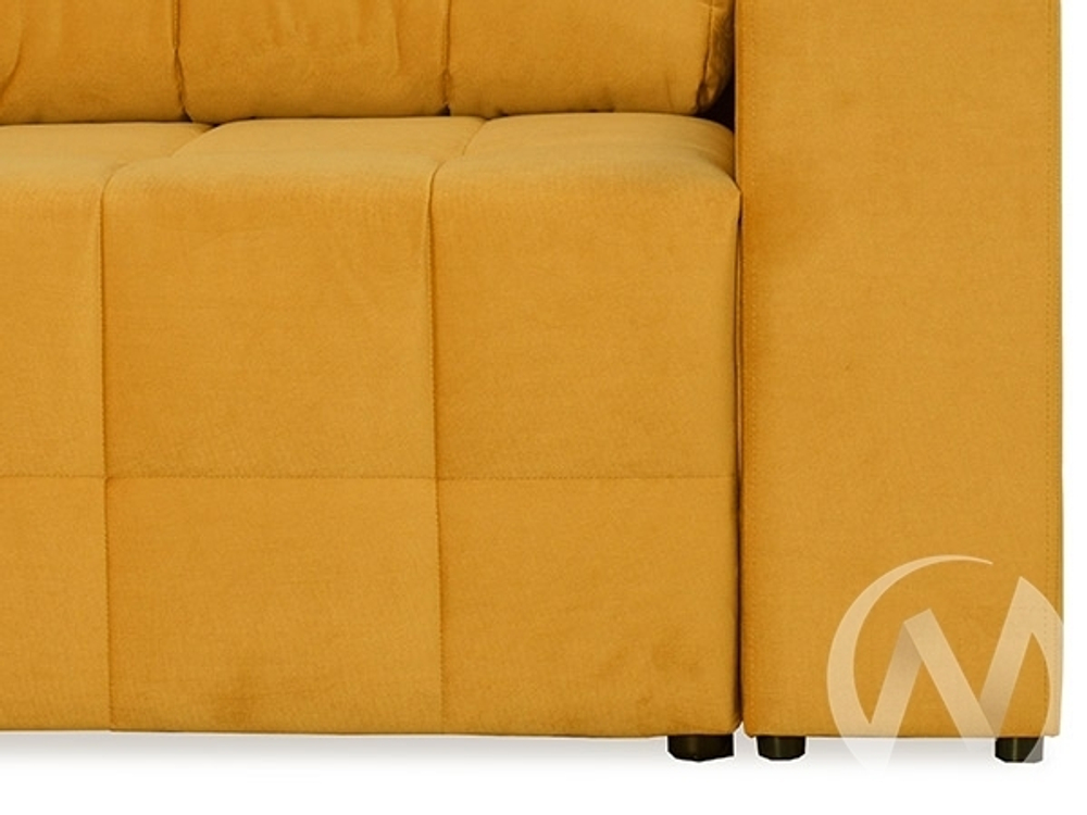 Диван прямой Элегант БД (2022) ДЕКОР ВЕНГЕ/GROUND 14 (темно-желтый)