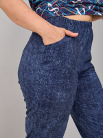 Пижама с бриджами КД-61/джинса-цепочкабуквы