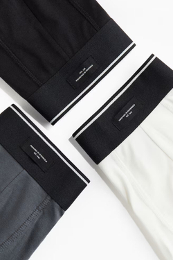 H&M Набор трусов-боксеров ( 3 шт.), белый/серый