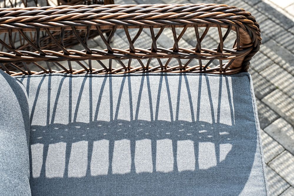 "Цесена" обеденная группа плетеная из искусственного ротанга, цвет коричневый