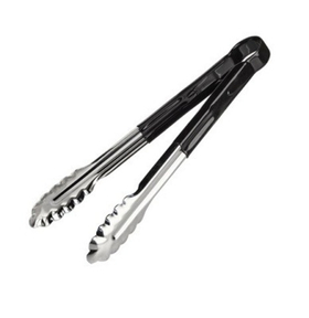 Щипцы универсальные 40 см. нерж. черная ручка MGsteel