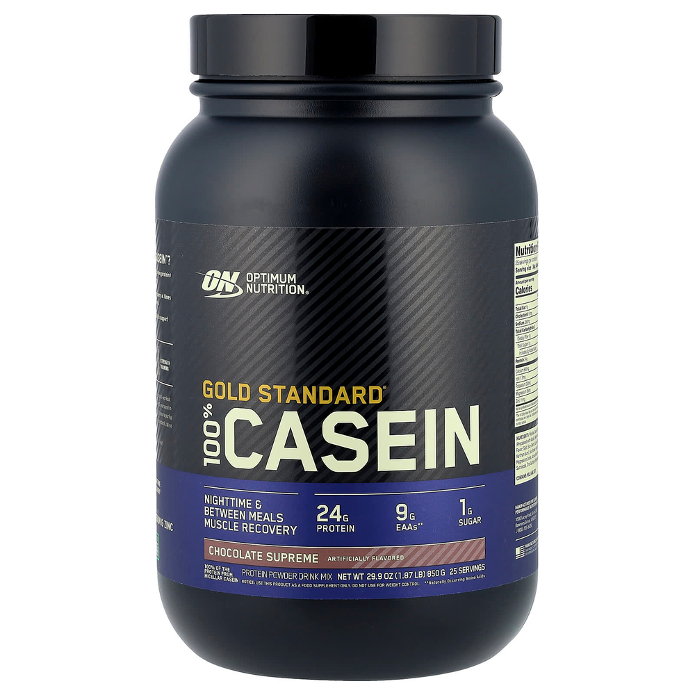 Optimum Nutrition, Gold Standard® 100% Casein, со вкусом шоколада, 850 г (1,87 фунта)