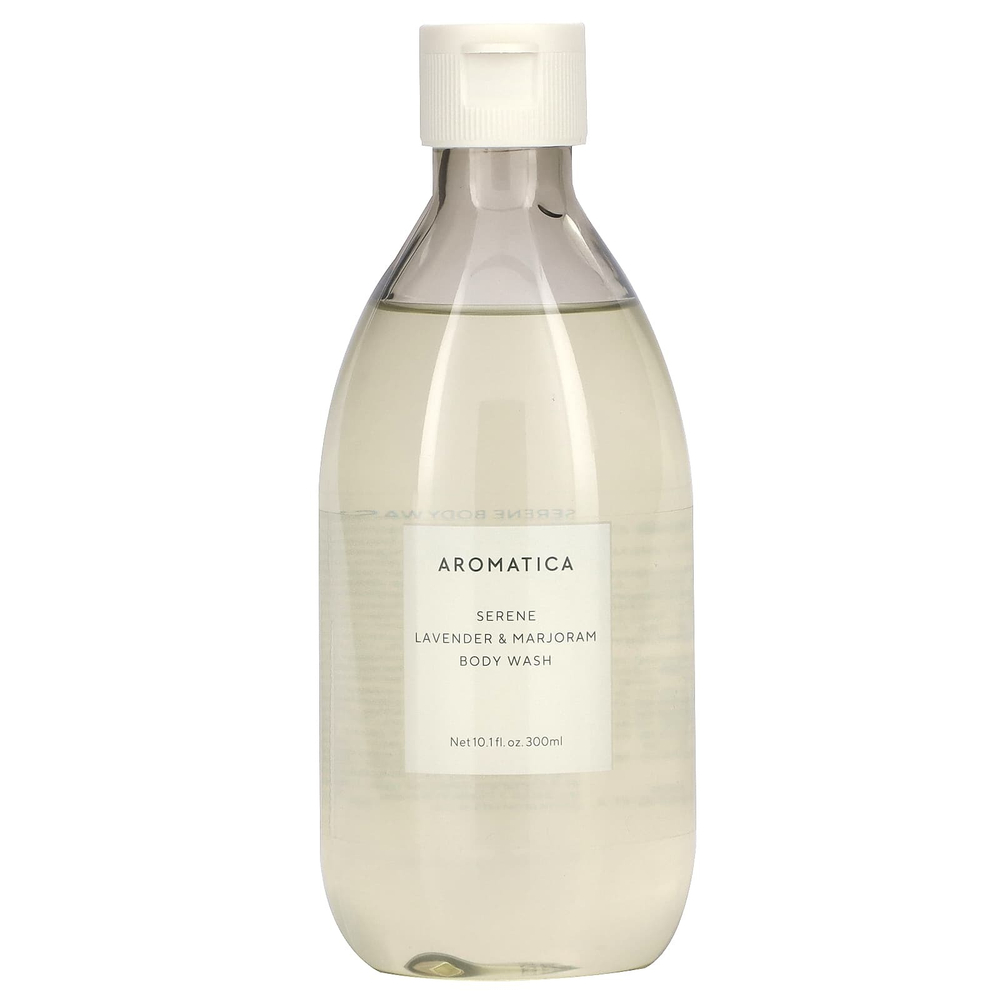 Aromatica, Гель для душа Serene, с лавандой и майораном, 300 мл (10,1 жидк. унц.)