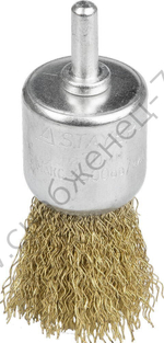 STAYER MAXClean 30 мм, витая латунированная стальная проволока, 0.3 мм, Щетка кистевая (35113-30)