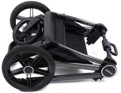 Детская коляска Peppy Monaco 3 в 1 с автокреслом Verona Beige Antrazit (графитовый), рама серая