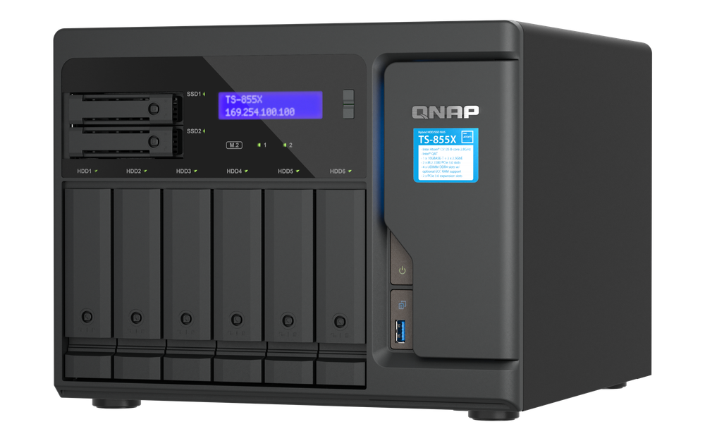 Сетевой накопитель NAS QNAP TS-855X-8G 10GbE-ready