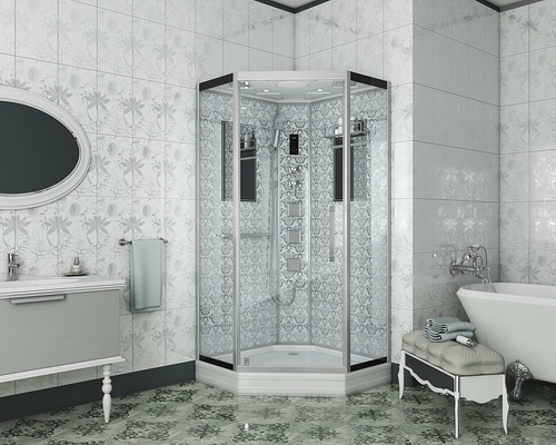 Душевая кабина Niagara Luxe NG-7717W 100x100 с гидромассажем