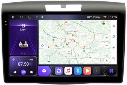 Магнитола для Honda CR-V 2012-2018 - Carmedia SF-9641 QLed+2K, Android 12, ТОП процессор, CarPlay, SIM-слот (только с установкой в Москве)