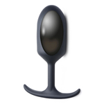 Черная анальная пробка с утяжелением Premium Silicone Weighted Anal Plug XL - 16,8 см. (Цвет: черный)