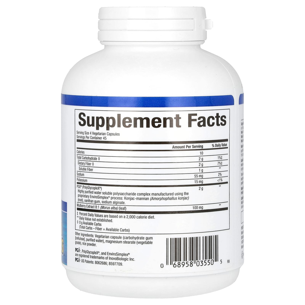 Natural Factors, WellBetX PGX, с шелковицей, 180 вегетарианских капсул