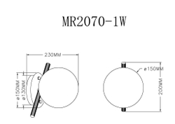 Настенный светильник MyFar Francis MR2070-1W