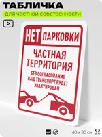 Табличка для частной территории "Проход воспрещен", на дом, для участка, организаций и частных территорий, предупреждающая, 40х30 см, Silver Plane x Айдентика Технолоджи