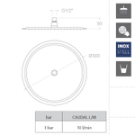 Лейка тропического душа круглая нерж. сталь RM300OC золотая