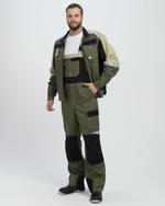 Костюм Вектрон-2 (тк.Смесовая МВО,240) п/к, хаки/черный/бежевый