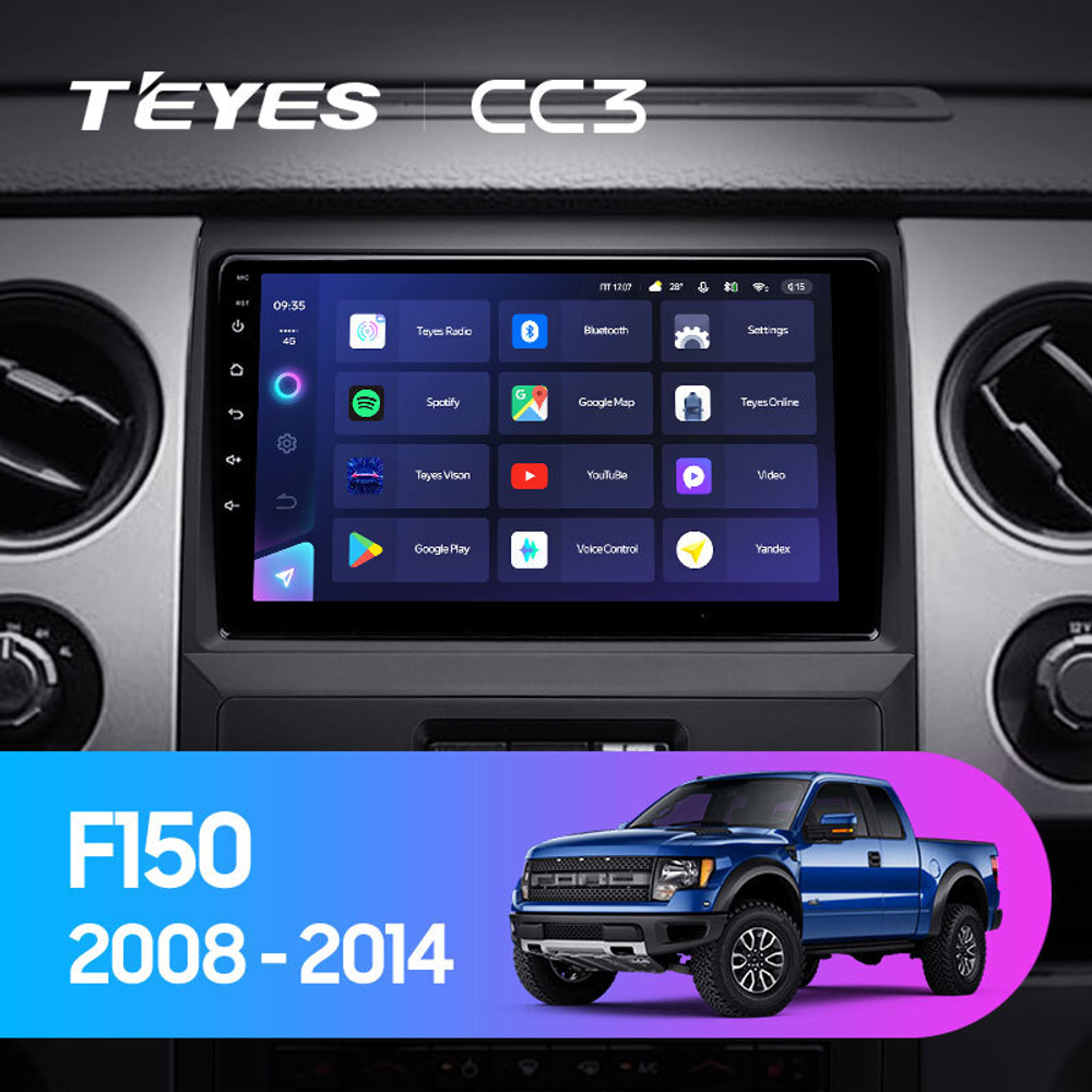 Teyes CC3 9"для Ford F150 Raptor 2008-2014